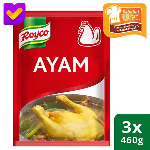 Foto Produk Royco Bumbu Penyedap Rasa Ayam Pouch 460g - 3 Pouch dari Unilever Food Solution