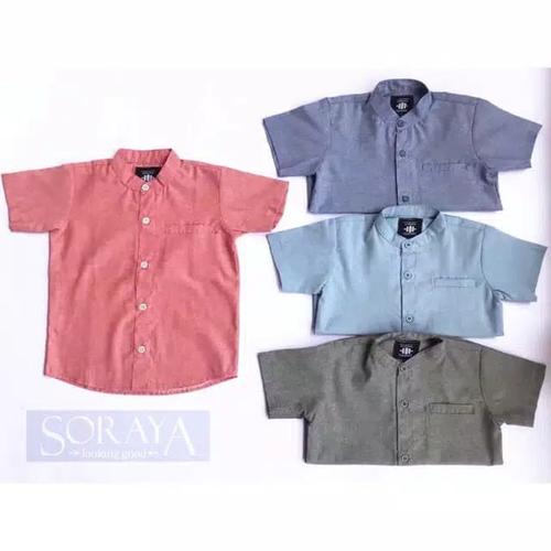 Gambar KEMEJA ANAK OXFORD - XS 6 BLN -1 THN, Biru Muda dari FIRAZEL Kab. Cianjur Tokopedia