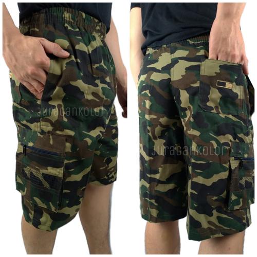 Gambar Celana Pendek Pria Cargo 3/4 Loreng Army -MTR.LRG.STD dari Juragankolor undefined Tokopedia