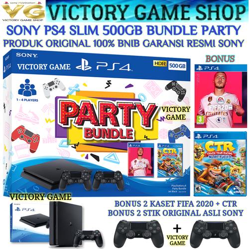 Foto Produk SONY PS4 SLIM 500GB/ PS 4/ PLAYSTATION 4 + STIK ORI WIRELESS dari Victory Game