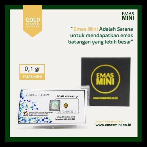 Jual Emas Mini 0 1 Gr Gram Emas Antam Lm Emas Batangan Jakarta Barat Vvaniaio Tokopedia