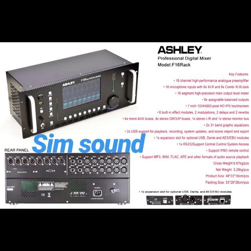 Jual MIXER DIGITAL ASHLEY F16 RACK ORIGINAL MIXER ASHLEY F16RACK