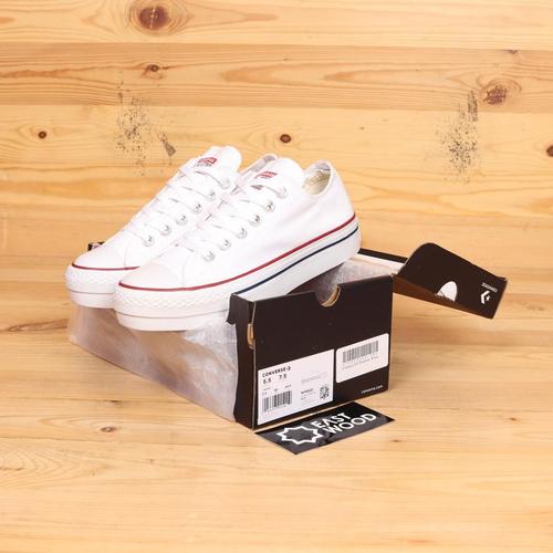 white shiny converse