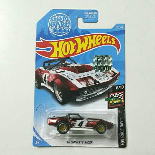 Jual Hotwheels 69 corvette racer super treasure hunt factory
