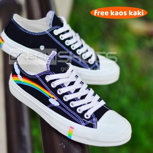 sepatu all star rainbow