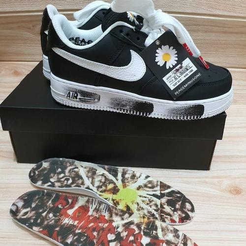 Jual sepatu nike air force one 1 x peaceminusone g dragon black white -  Hitam, 37 - Jakarta Selatan - Kang Kabayan | Tokopedia