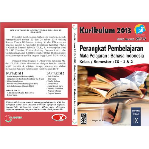 Jual Baru Cd Rpp Bahasa Indonesia Smp Kelas 9 Kurikulum 2013 Revisi 2018 Jakarta Barat Jamaliapurnawati Tokopedia