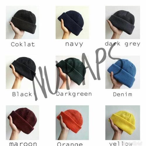 Jual HOT SALE Short beanie hat series 