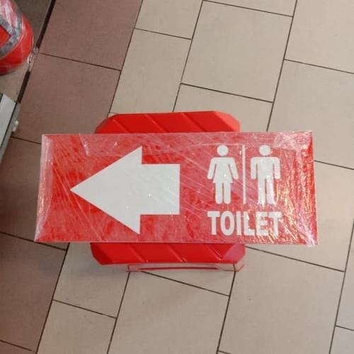 Jual SIGN AKRILIK K3 RAMBU SAFETY TOILET BOLAK BALIK BISA DIGANTUNG ...