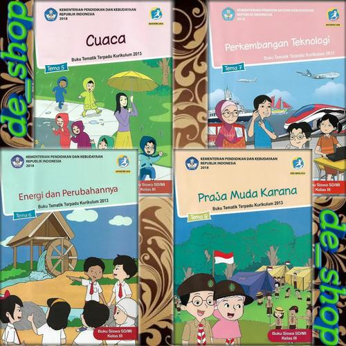 Foto Produk Buku Tematik SD Paket Kelas 3 Tema 5678 dari De__shop