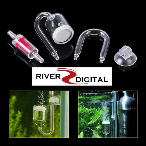 Foto Produk Aquascape Co2 Diffuser Glass / Kaca Paket 1 Set dari RIVER DIGITAL