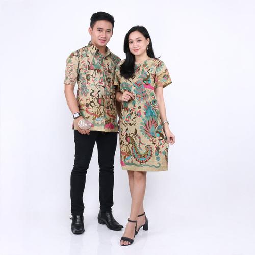 Foto Produk BATIK COUPLE KANTOR SARIMBIT BATIK KEMEJA BLUS MURAH SERAGAMAN C046 dari batik gemilang