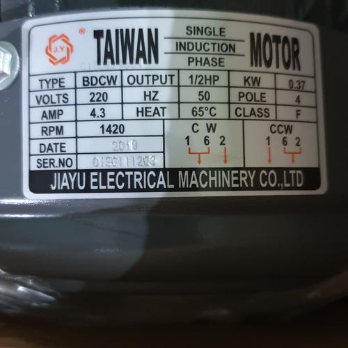 Foto Produk 1/2 HP 1 Phase Jiayu Dinamo/Elektro Motor/Electro Motor 2P/4P - 4 dari PUSAT SERBA TEKNIK