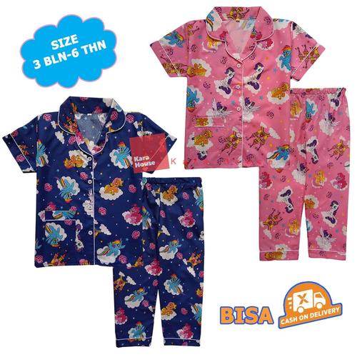Jual Baju Tidur Anak Perempuan Little Pony Sablon