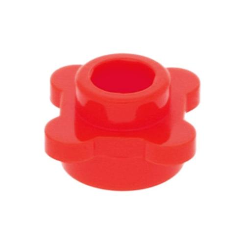 Gambar Lego Plate Round 1 x 1 with Flower 4 Knobs Petals Red 33291 dari Moofia Toys undefined Tokopedia