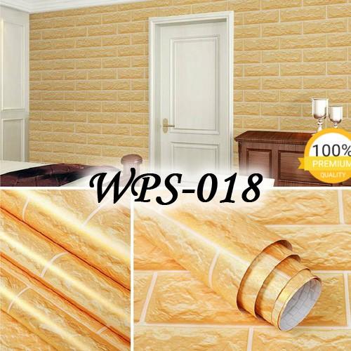 Jual GEN WPS018 GOLDEN BRICK BATA EMAS WALLPAPER STICKER WALPAPER