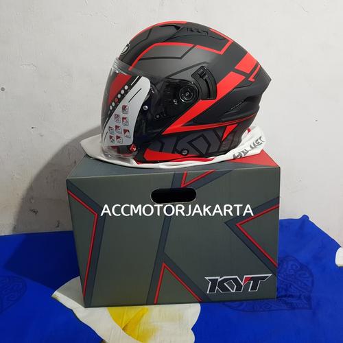 Foto Produk KYT NFJ Motion Red Black Matt, Limited Edition dari AccMotorJakarta