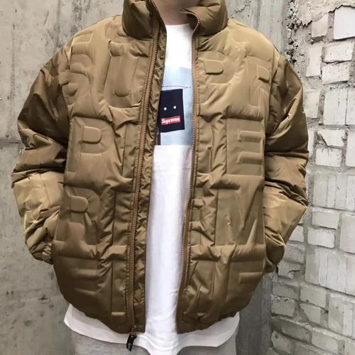 bonded logo puffy jacket supreme