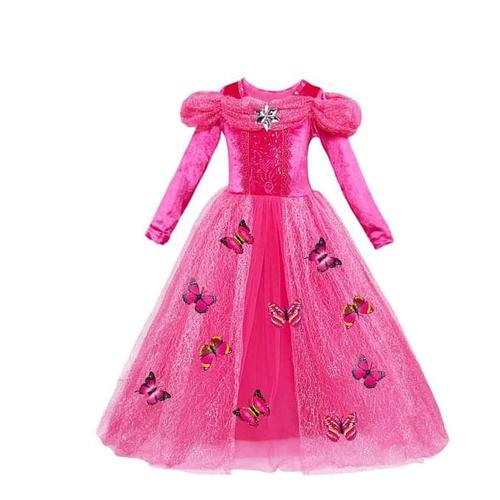 Jual Dress Baju Kostum Gaun Princess Putri Cinderella Pink Tangan Panjang Jakarta Selatan Bismovv Tokopedia