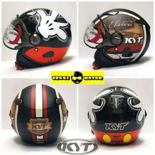 Jual helm kyt retro kyt Elsico motif 