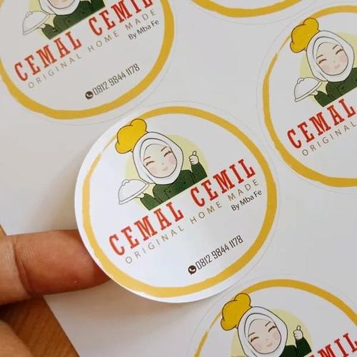 print label makanan
