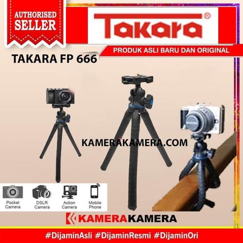 Promo Tripod Mini Takara FP666 Ballhead Gorillapod Camera DSLR/Smartphone Jakarta Pusat