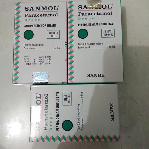Gambar sanmol drop // 1 botol // panas bayi dari toko permata kreo undefined Tokopedia
