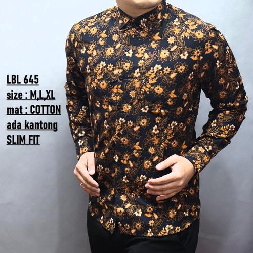 Foto Produk Baju Batik Pria Slim Fit Modern Lengan Panjang D250 dari Lina Batik Distro