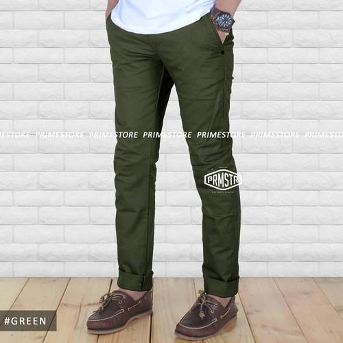 Foto Produk celana panjang chino premium warna green hijau dari majerstore