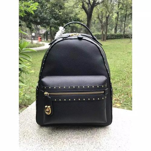 coach campus backpack with rivets