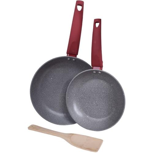 Gambar Wajan Marble Fry Pan Set Spatula Kangaroo KG-673 dari DIANSHOP Kota Depok Tokopedia