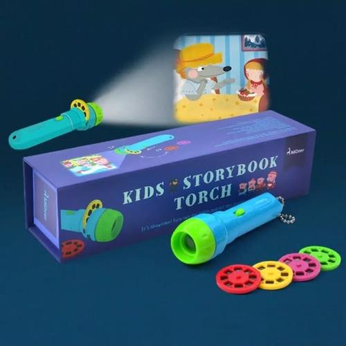Foto Produk Mainan Anak SENTER PROYEKTOR tentang cerita/KIDS STORYBOOK TORCH dari lovely kayy