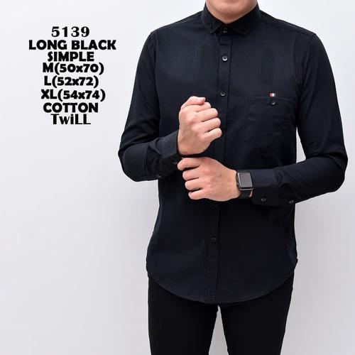 Jual KEMEJA PRIA KEMEJA LENGAN PANJANG SLIMFIT WARNA HITAM - Hitam, L -  Kota Jambi - HABBIT_STORE | Tokopedia