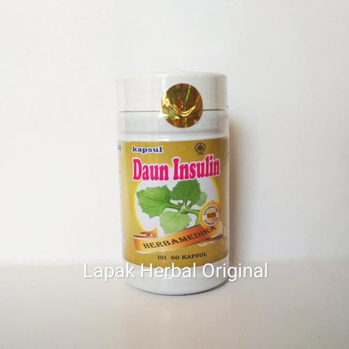Foto Produk Kapsul Daun Insulin isi 60 untuk Diabetes dari Lapak Herbal Original