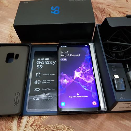 Foto Produk Samsung Galaxy S9 Black Sein 64GB Lengkap Like new Garansi dari Kingofsupplier