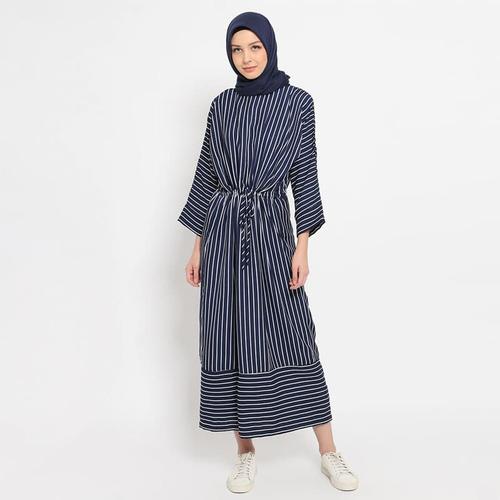 Foto Produk Gamis Salma Salur - Navy, M dari Manama_id