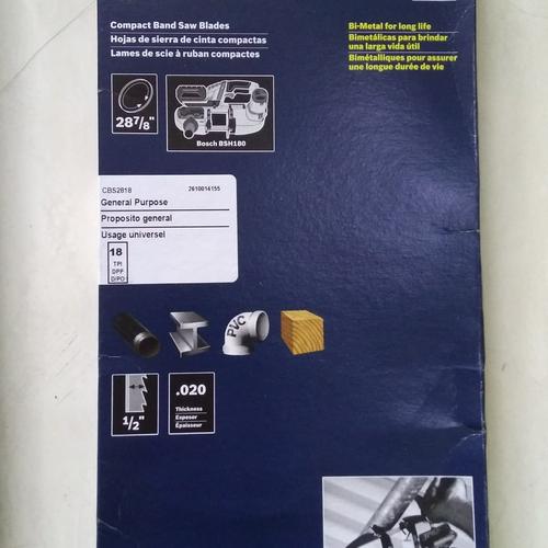 BSH180-B14 BSH180 18V BAND SAW BANDSAW 