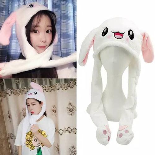 Jual Rabbit Beanie Hat Topi Bunny Gerak 