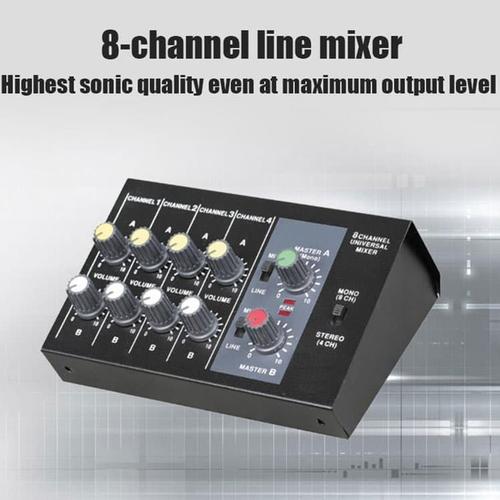 Jual Professional Console Karaoke Mixer 8 Channel Input Mic RV77