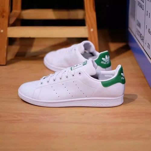 Sepatu Stan Smith Sneaker Stan Smith Shoes White And Green Jual