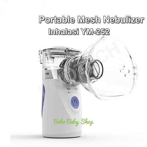 Foto Produk Portable Mesh Nebulizer Alat Uap Bantu Pernafasan Asma Inhalasi YM-252 dari bobo baby shop