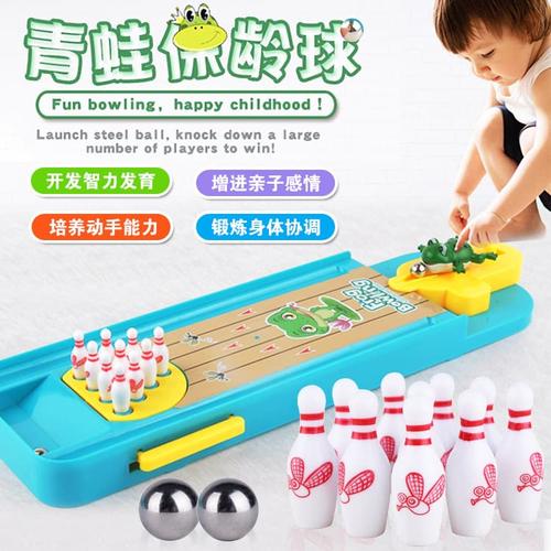 Foto Produk Mainan Interaktif Bowling Mini 3D Bentuk Katak Untuk Anak dari hafami olshop