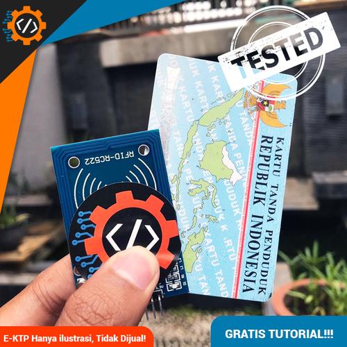 Foto Produk RFID RC522 Support Baca Tag EKTP E-KTP KTP 13.56 mhz MFRC522 dari Kelas Robot
