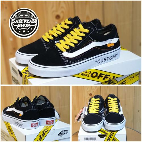 custom black old skool vans