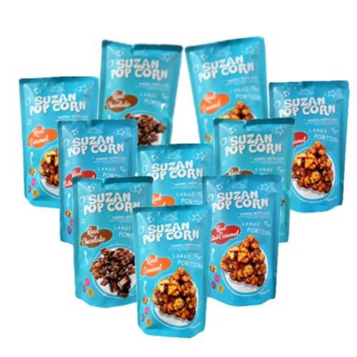 Foto Produk Suzan Popcorn Paket Istimewa 10 pcs dari BetterPop Popcorn