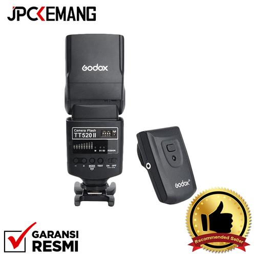 Foto Produk Godox TT520II Flash Built in Receiver + Transmitter GARANSI RESMI dari JPCKemang