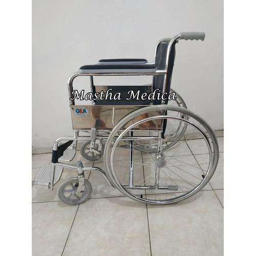 Jual Kursi Roda Standar Rumah Sakit Gea871 Kuat Dan Murah Rem Roda Belakang Kota Surabaya Mastha Medica 