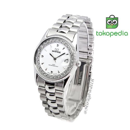 Foto Produk Jam tangan Wanita Mirage Permata Original Silver dari Mirage Watch