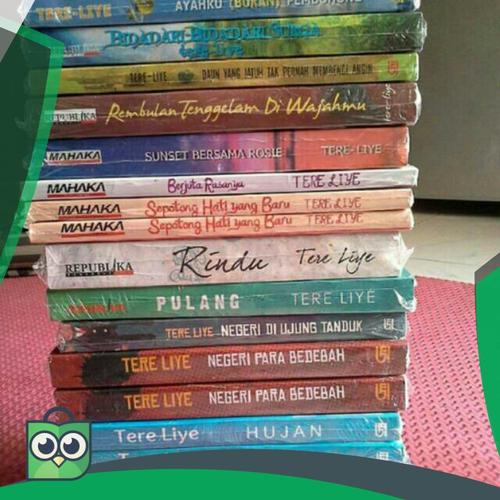 Foto Produk Paket 4 Novel Tere Liye. KOMET. CEROS. HUJAN. RINDU. PULANG. DAUN. dari Fitri Shop.ID