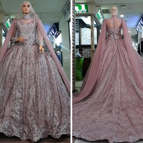 Jual Gaun Kebaya Pengantin Muslimah Ld 110 Set Slayer Rose Gold Kab Karawang Bungsu Rudi Tokopedia